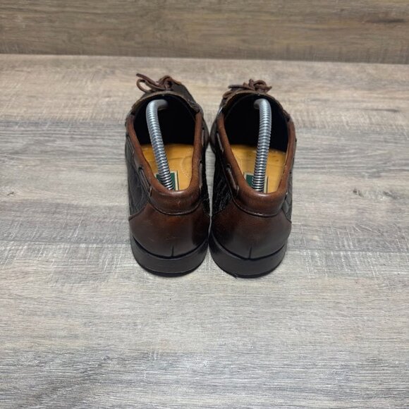 Cole Haan Luke Brown Crocodile Leather Loafers Men's Size 8.5 - Picture 4 of 7